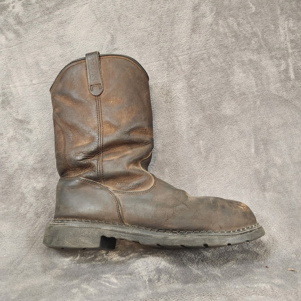 Red Wing Boots Mens 12 Brown Leather 4436 Supersole Pecos Steel Toe Work Pull On
